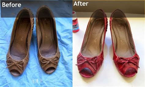 dye fake leather shoes|dyeing leather shoes at home.